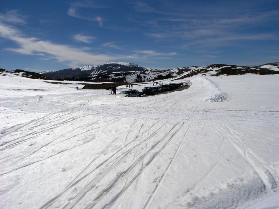 La strada è stata aperta solo fino al rifugio.