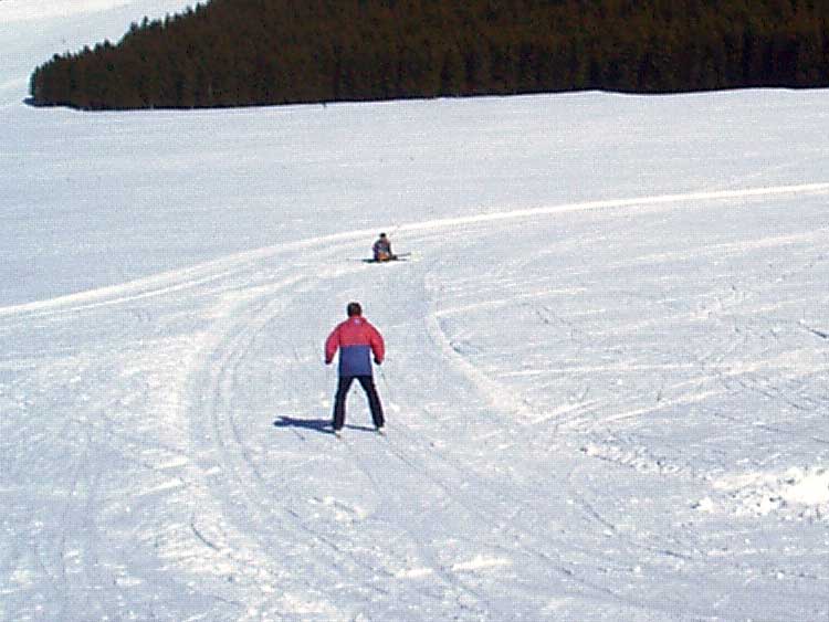 Chi è quel fagotto in mezzo alla pista? L'uomo razzo !